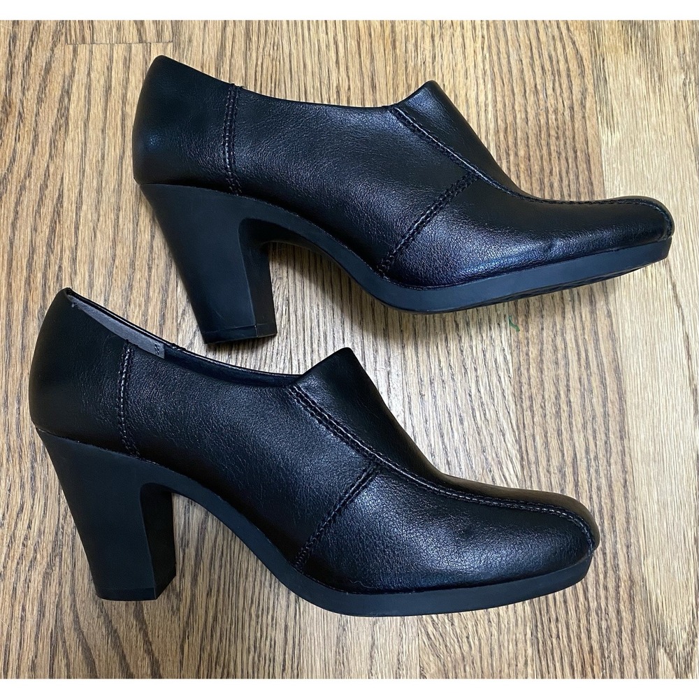 Aerosoles Isere River Women's Booties Heels Slip On Black‎ All Man Made Size 8.5